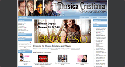 Desktop Screenshot of musicacristianapormayor.com
